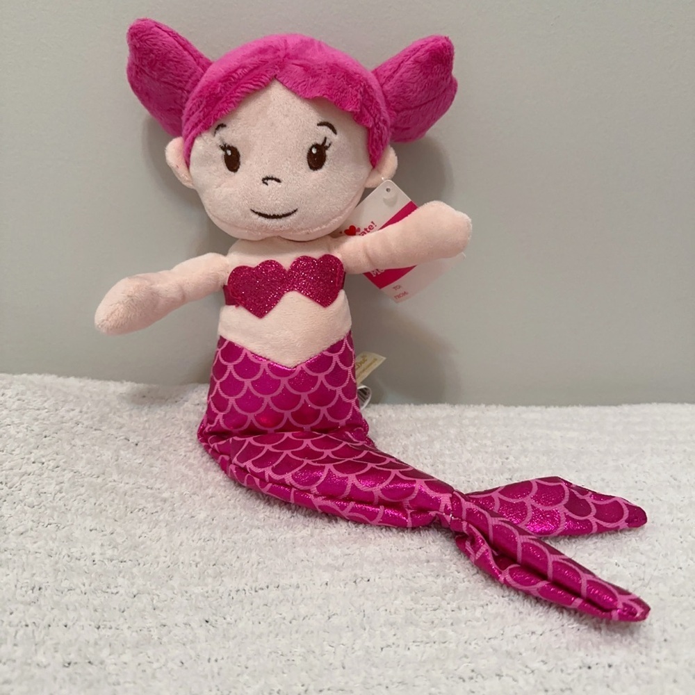 Sparkling Pink Mermaid Stuffed Toy